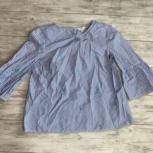 Crown & Ivy Striped Seahorse Top PM